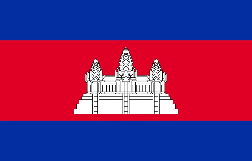 Cambodia travel destination - scenic view of Sunrise Over Angkor Wat's Reflection Pools during ideal visiting season