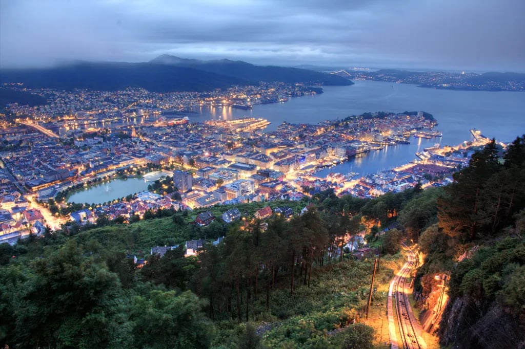 Background image of Bergen, Norway