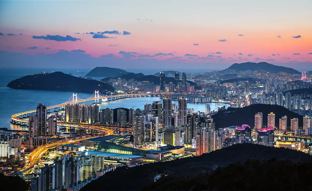 Busan, South Korea travel destination - scenic view of Gukje Market's Sensory Overload during ideal visiting season