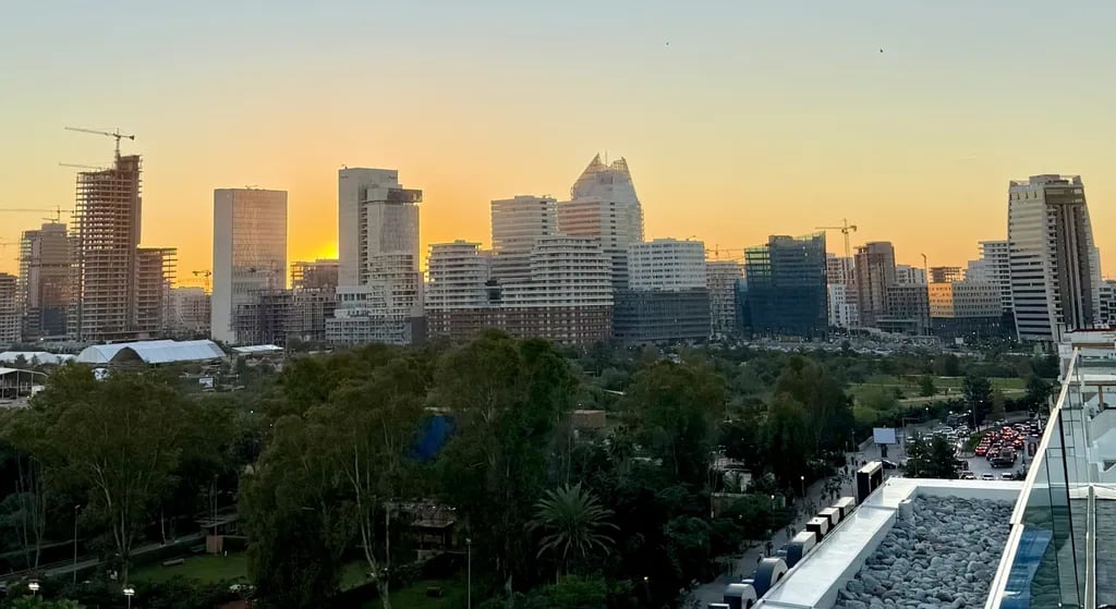 Casablanca, Morocco travel destination - scenic view of Hassan II Mosque: A Coastal Marvel during ideal visiting season