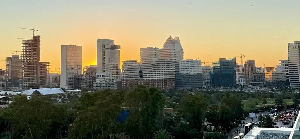 Casablanca, Morocco travel destination - scenic view of Hassan II Mosque: Architectural Grandeur at Dawn during ideal visiting season