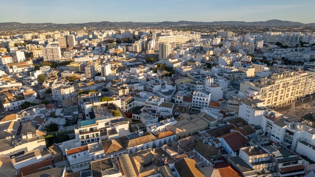 Faro, Portugal travel destination - scenic view of Wander the Old Town's Labyrinthine Streets during ideal visiting season