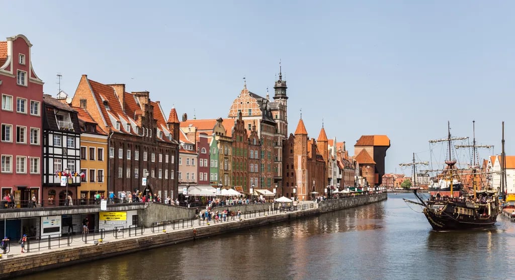 Gdańsk, Poland travel destination - scenic view of Wander the Royal Route at Dawn during ideal visiting season