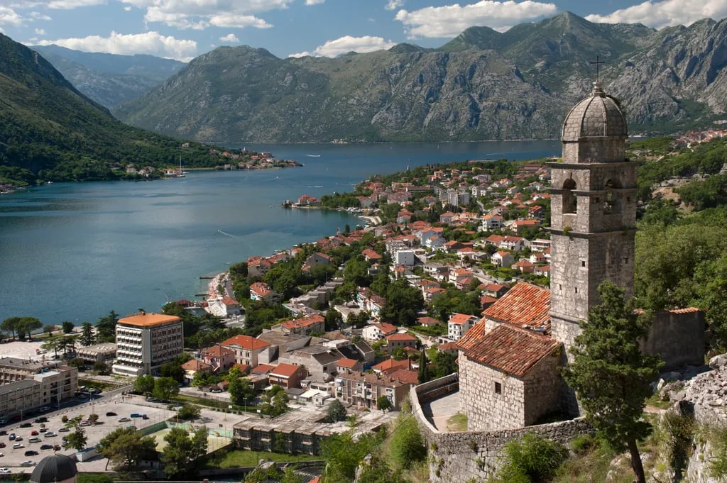 Kotor, Montenegro travel destination - scenic view of Conquer the Kotor Fortress Walls at Dawn during ideal visiting season