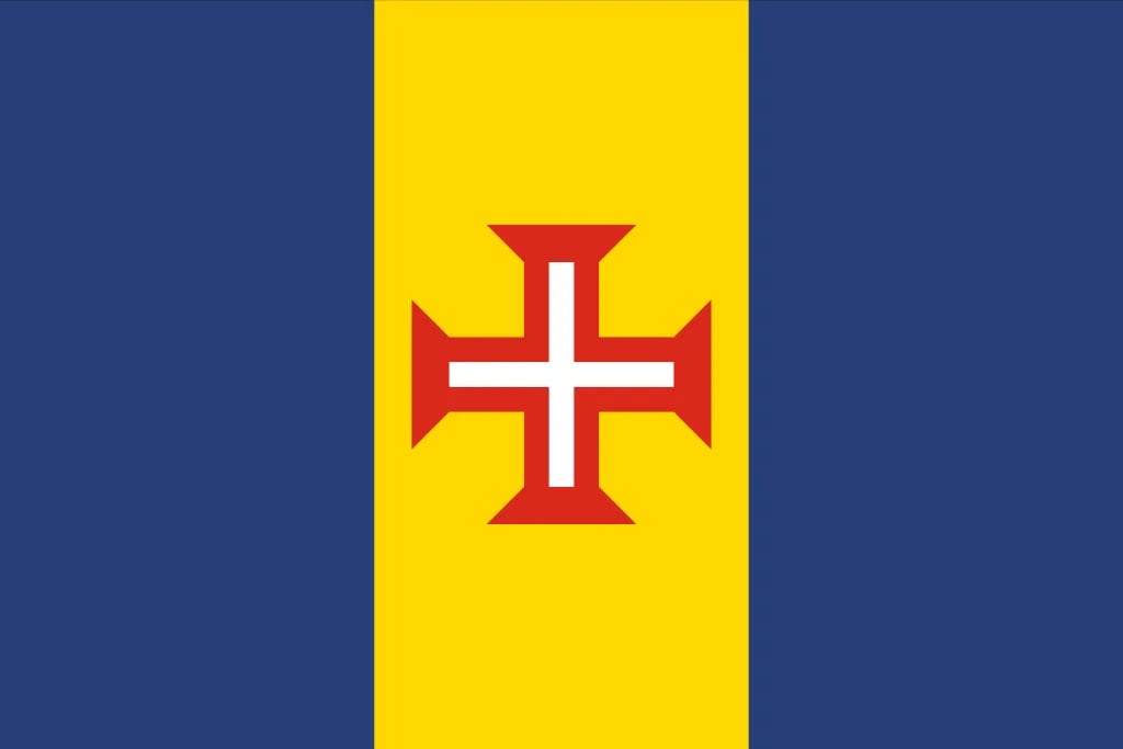 Madeira, Portugal travel destination - scenic view of Levada Walk Through the Laurel Forest during ideal visiting season