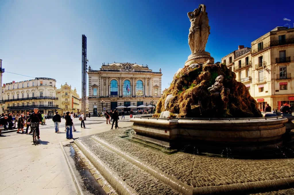 Montpellier, France travel destination - scenic view of Wander the Medieval Streets of Écusson during ideal visiting season