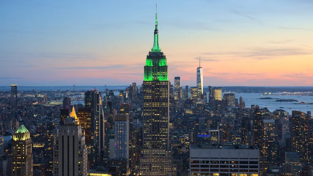 Background image of New York City, United States