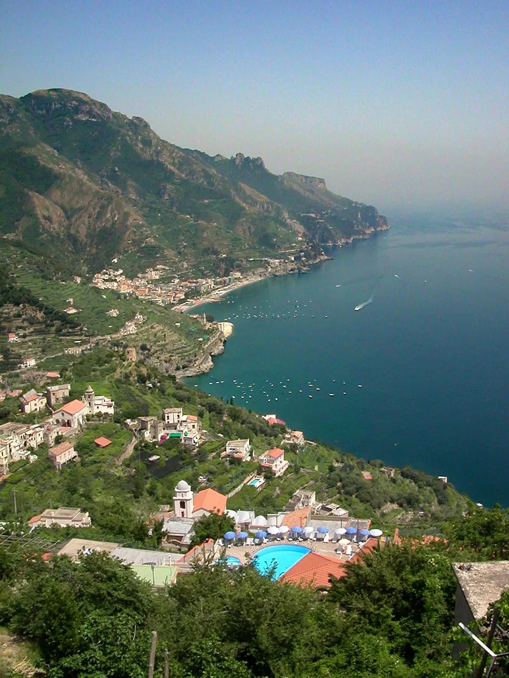 Ravello, Italy travel destination - scenic view of Sunrise Serenity at Villa Cimbrone Gardens during ideal visiting season