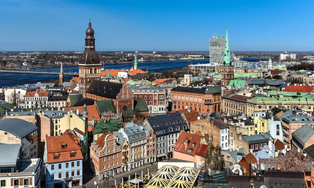 Riga, Latvia travel destination - scenic view of Wander the Art Nouveau Enchantment during ideal visiting season