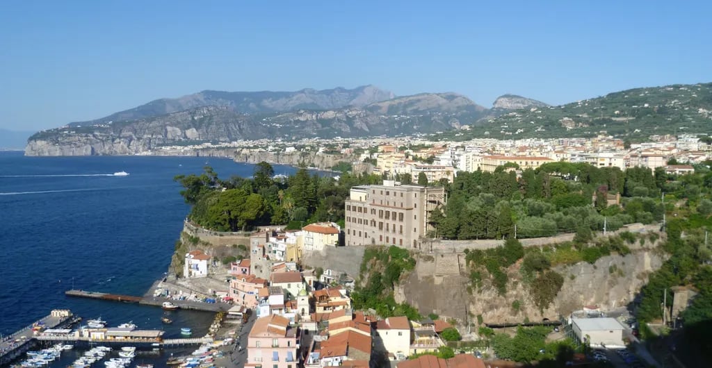 Sorrento, Italy travel destination - scenic view of Sunset Aperitivo with a View during ideal visiting season
