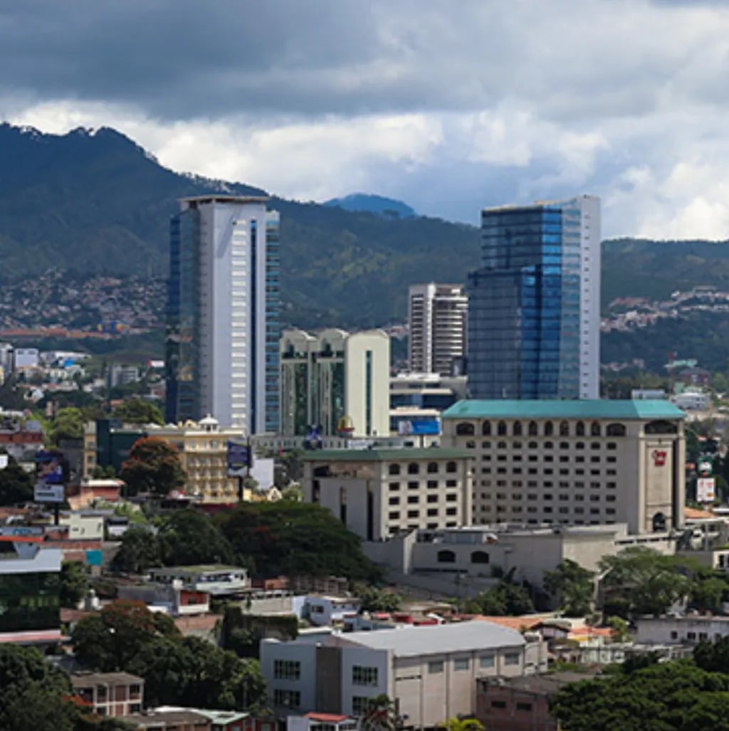 Tegucigalpa, Honduras travel destination - scenic view of Sunrise Over the City from Cerro El Picacho during ideal visiting season
